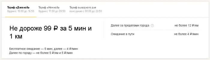 Яндекс такси тариф комфорт